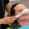 Patient undergoing sedation dentistry